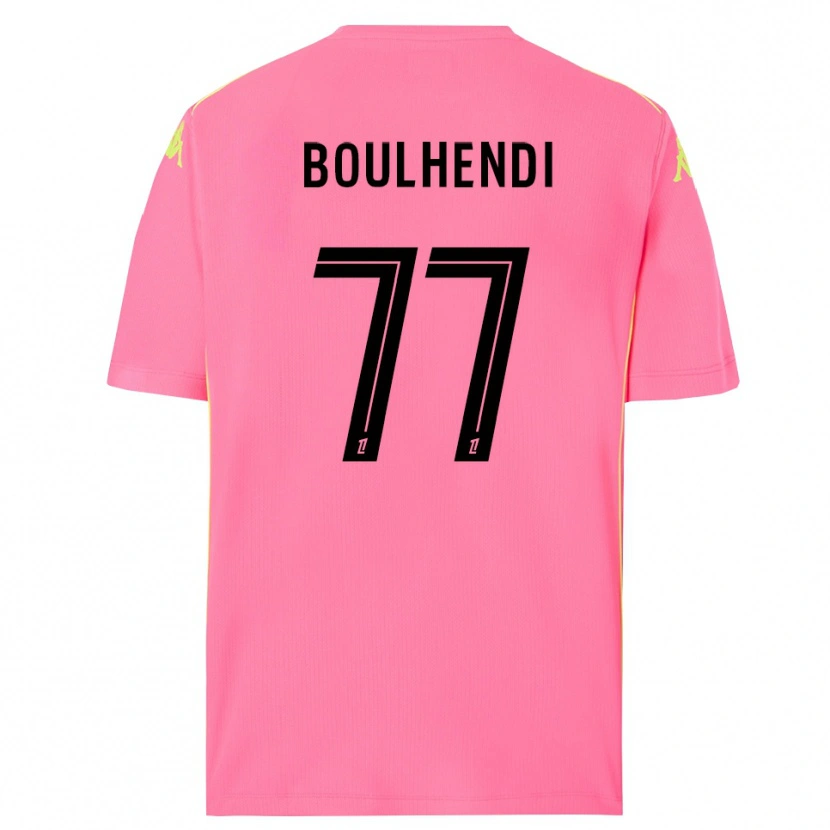 Danxen Kinder Teddy Boulhendi #77 Trikot Knallpink Schwarz Torwarttrikot 2025/26