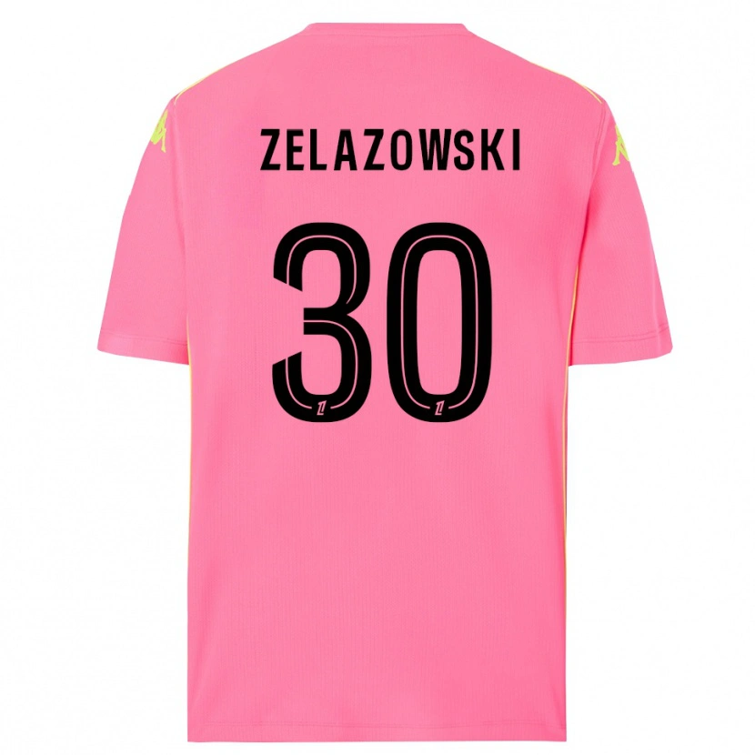 Danxen Kinder Bartosz Zelazowski #30 Trikot Knallpink Schwarz Torwarttrikot 2025/26