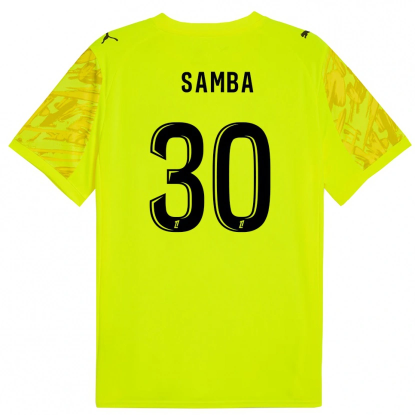 Danxen Kinder Brice Samba #30 Trikot Leuchtgrün Gelb Torwarttrikot 2025/26
