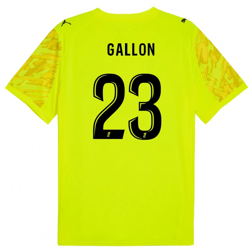 Danxen Kinder Gauthier Gallon #23 Trikot Leuchtgrün Gelb Torwarttrikot 2025/26
