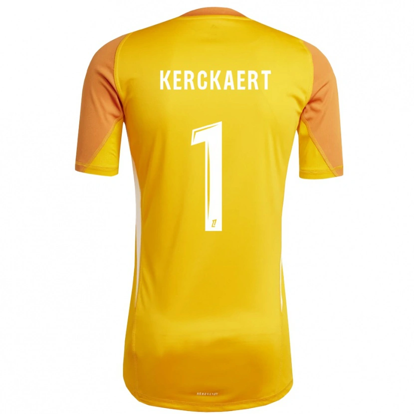 Danxen Kinder Gabriel Kerckaert #1 Trikot Orange Weiß Torwarttrikot 2025/26