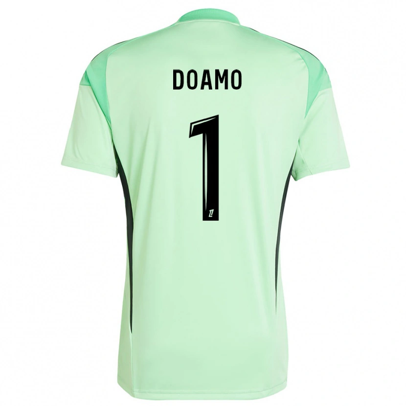 Danxen Kinder Isaac Doamo #1 Trikot Hellgrün Schwarz Torwarttrikot 2025/26