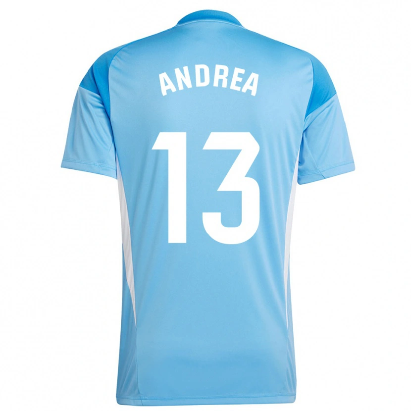 Danxen Kinder Andrea Romero Burgos #13 Trikot Himmelblau Weiß Torwarttrikot 2025/26