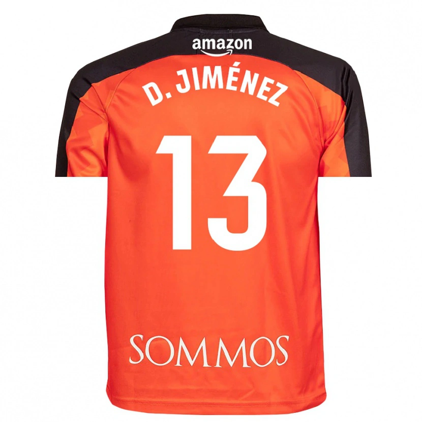 Danxen Kinder Dani Jiménez #13 Trikot Orange Schwarz Torwarttrikot 2025/26
