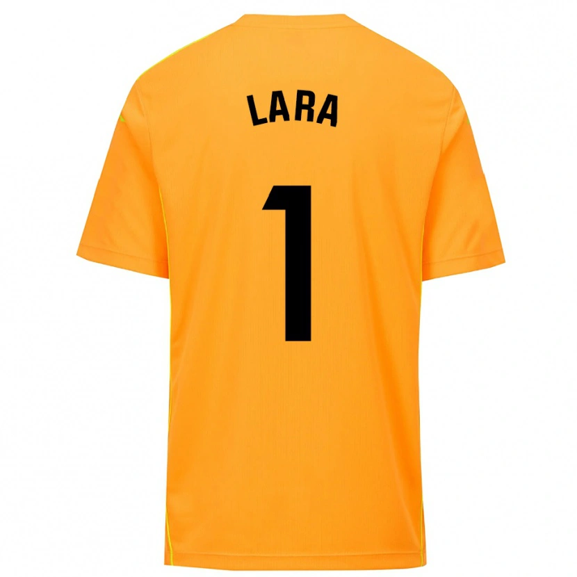 Danxen Kinder Lara Lara De Las Heras Coello #1 Trikot Orange Schwarz Torwarttrikot 2025/26