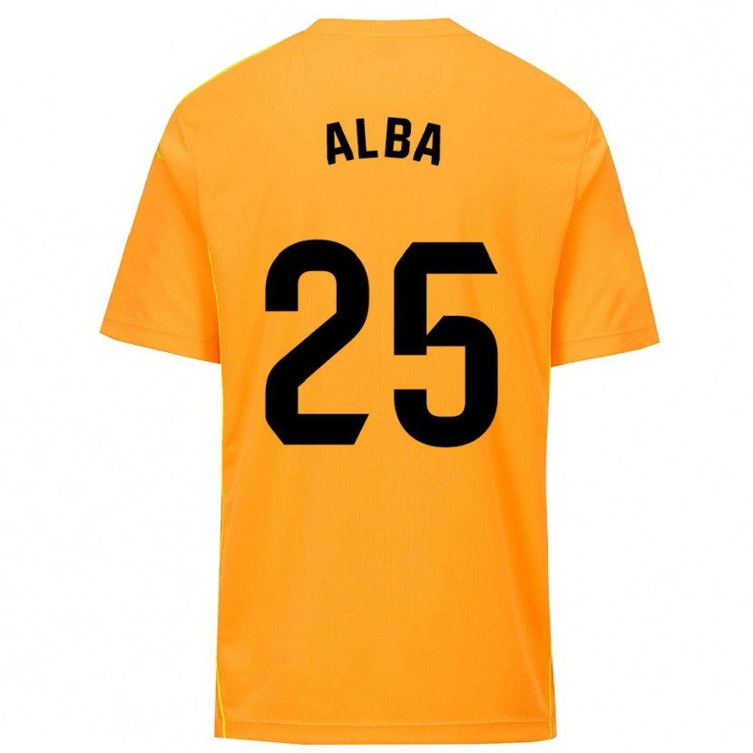 Danxen Kinder Alba Acebes Rodríguez #25 Trikot Orange Schwarz Torwarttrikot 2025/26