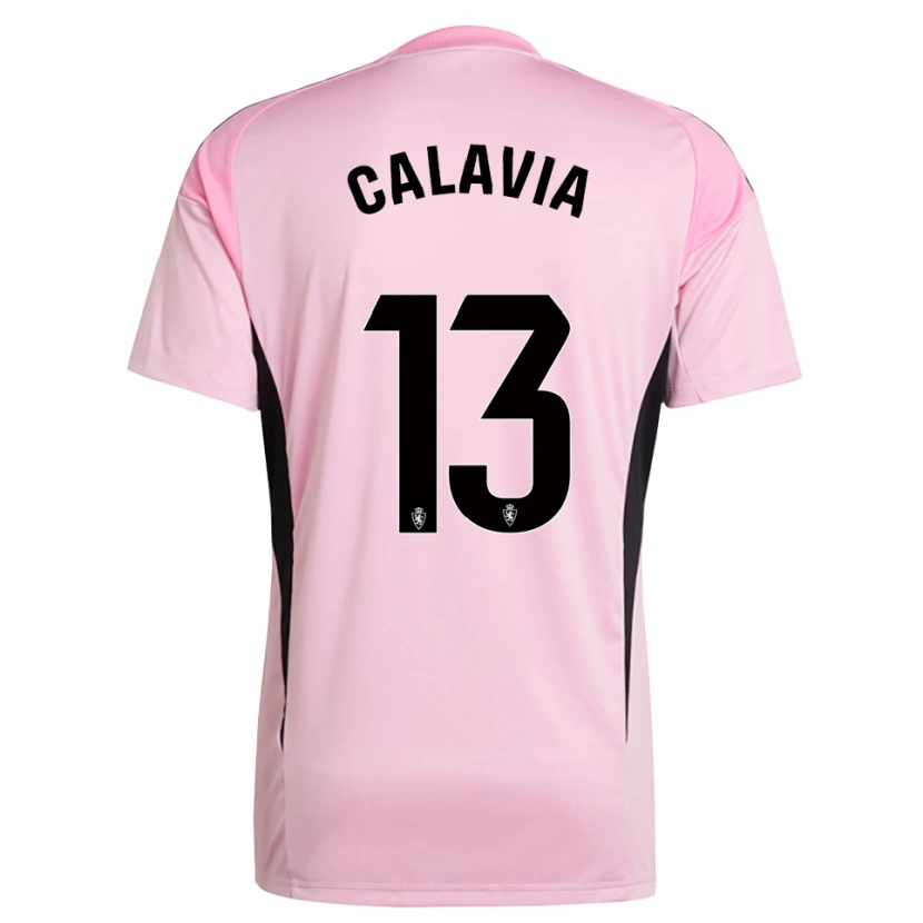 Danxen Kinder Carlos Calavia #13 Trikot Hellpink Schwarz Torwarttrikot 2025/26