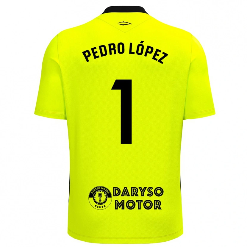 Danxen Kinder Pedro López #1 Trikot Gelbgrün Schwarz Torwarttrikot 2025/26