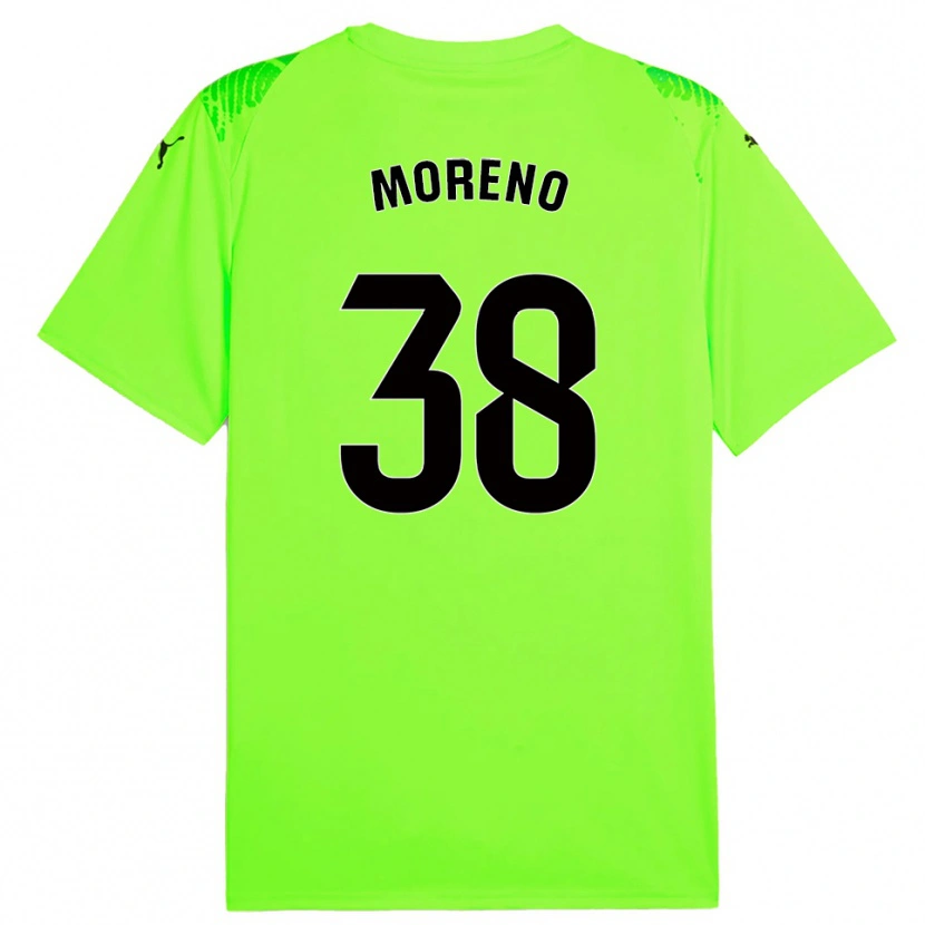 Danxen Kinder Gerard Moreno #38 Trikot Rasen Grün Torwarttrikot 2025/26