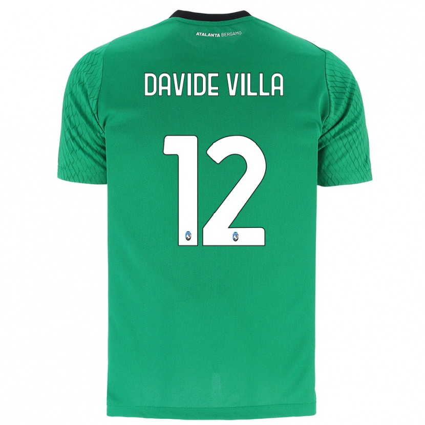 Danxen Kinder Matteo Davide Villa #12 Trikot Smaragdgrün Torwarttrikot 2025/26