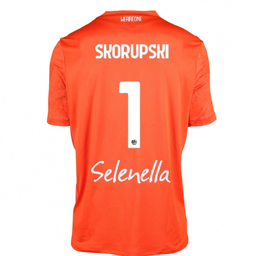 Danxen Kinder Lukasz Skorupski #1 Trikot Orange Schwarz Weiß Torwarttrikot 2025/26