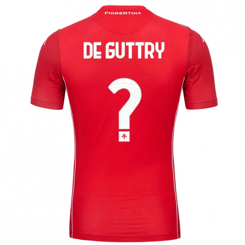 Danxen Kinder Elia De Guttry #0 Trikot Rot Weiß Torwarttrikot 2025/26