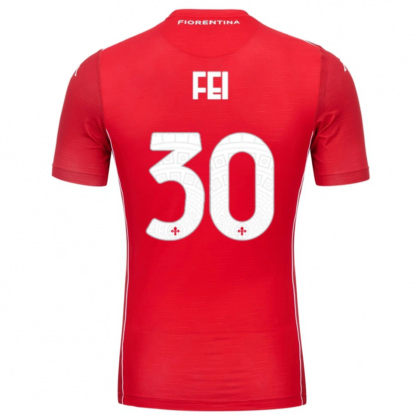 Danxen Kinder Gianmaria Fei #30 Trikot Rot Weiß Torwarttrikot 2025/26