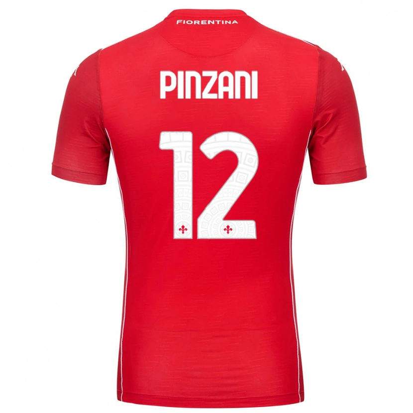 Danxen Kinder Lorenzo Pinzani #12 Trikot Rot Weiß Torwarttrikot 2025/26