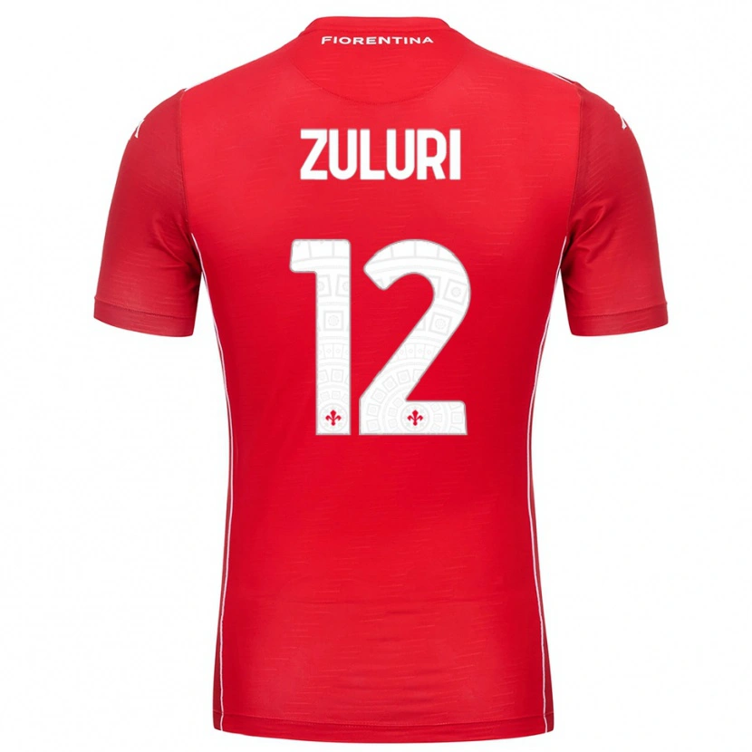Danxen Kinder Athena Zuluri #12 Trikot Rot Weiß Torwarttrikot 2025/26