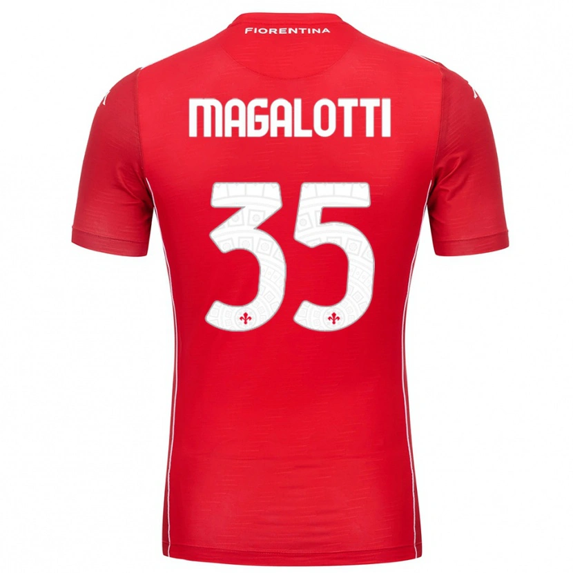 Danxen Kinder Mattia Magalotti #35 Trikot Rot Weiß Torwarttrikot 2025/26