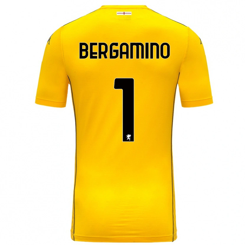 Danxen Kinder Giovanni Bergamino #1 Trikot Dunkelgelb Schwarz Torwarttrikot 2025/26
