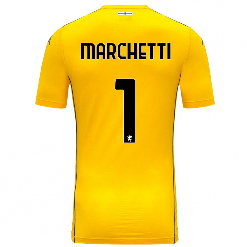 Danxen Kinder Lisa Marchetti #1 Trikot Dunkelgelb Schwarz Torwarttrikot 2025/26
