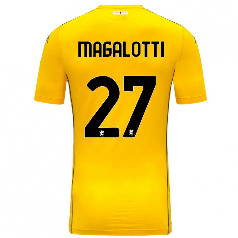 Danxen Kinder Gabriele Magalotti #27 Trikot Dunkelgelb Schwarz Torwarttrikot 2025/26