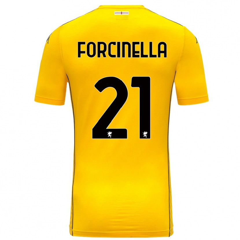 Danxen Kinder Camilla Forcinella #21 Trikot Dunkelgelb Schwarz Torwarttrikot 2025/26