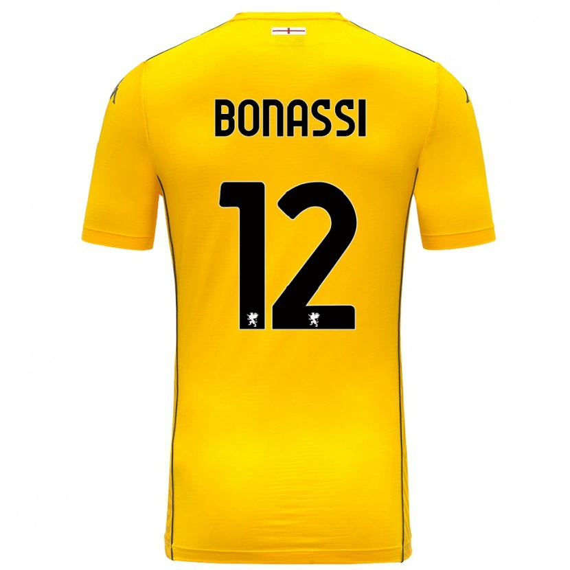 Danxen Kinder Lorenzo Bonassi #12 Trikot Dunkelgelb Schwarz Torwarttrikot 2025/26
