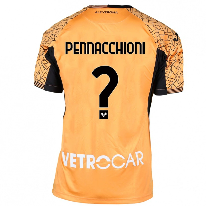 Danxen Kinder Jacopo Pennacchioni #0 Trikot Orange Schwarz Weiß Torwarttrikot 2025/26