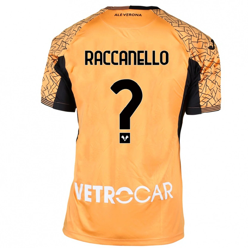 Danxen Kinder Marco Raccanello #0 Trikot Orange Schwarz Weiß Torwarttrikot 2025/26