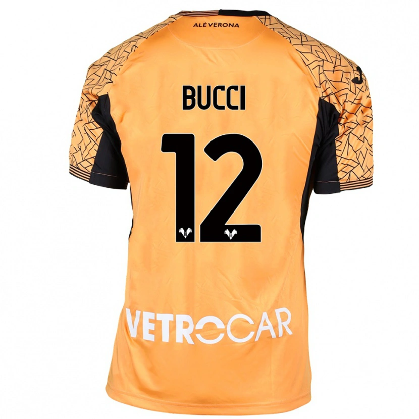 Danxen Kinder Irene Bucci #12 Trikot Orange Schwarz Weiß Torwarttrikot 2025/26