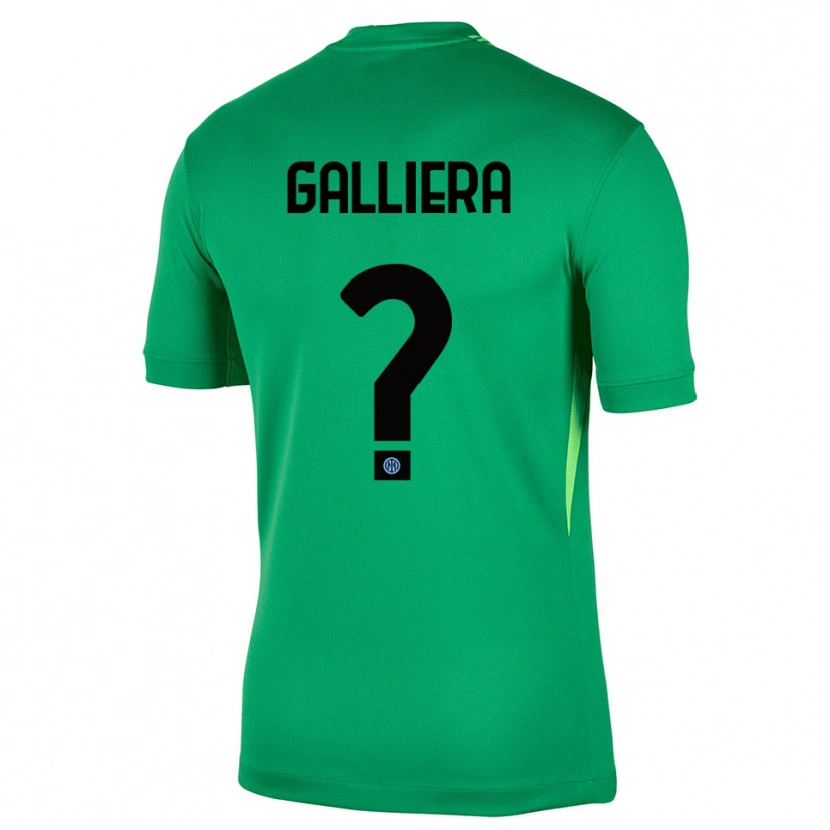 Danxen Kinder Carlo Galliera #0 Trikot Hellgrün Schwarz Torwarttrikot 2025/26
