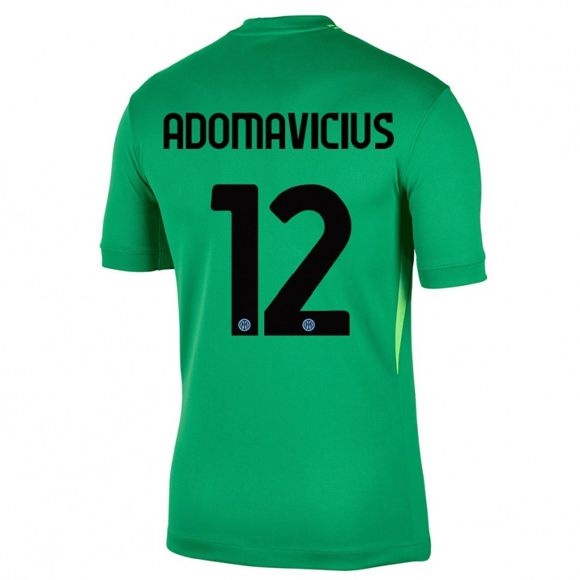 Danxen Kinder Henrikas Adomavicius #12 Trikot Hellgrün Schwarz Torwarttrikot 2025/26