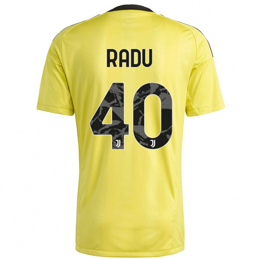 Danxen Kinder Riccardo Radu #40 Trikot Gelb Weiß Torwarttrikot 2025/26