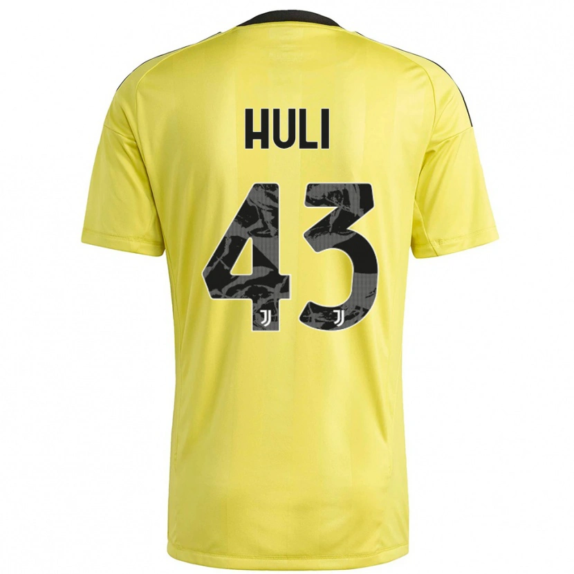 Danxen Kinder Raffaele Huli #43 Trikot Gelb Weiß Torwarttrikot 2025/26