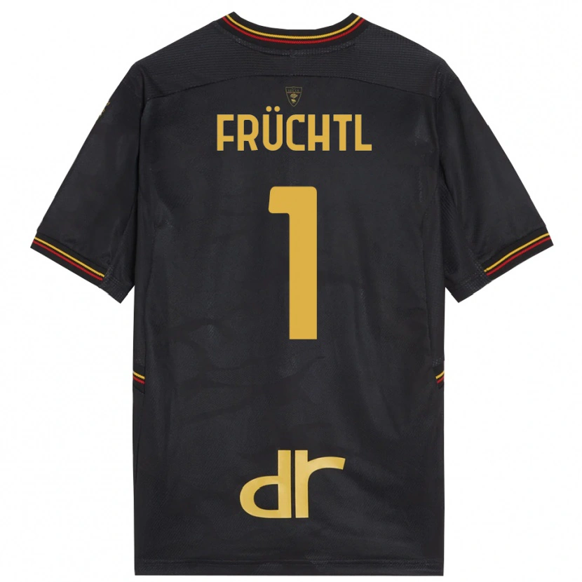 Danxen Kinder Christian Früchtl #1 Trikot Schwarz Braun Torwarttrikot 2025/26