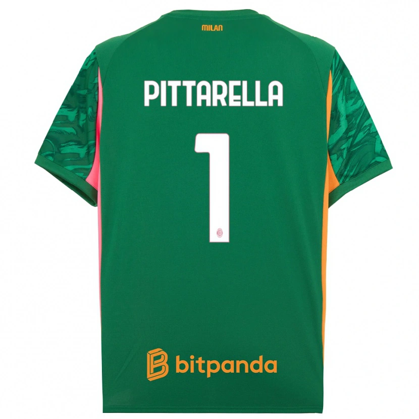 Danxen Kinder Matteo Pittarella #1 Trikot Grün Orange Pink Torwarttrikot 2025/26