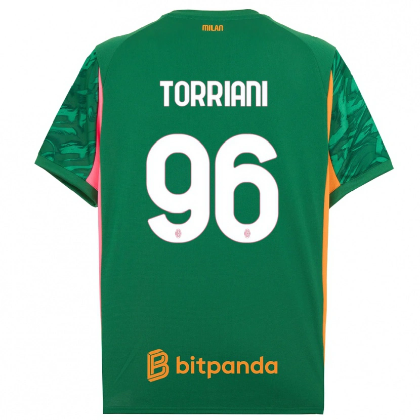 Danxen Kinder Lorenzo Torriani #96 Trikot Grün Orange Pink Torwarttrikot 2025/26