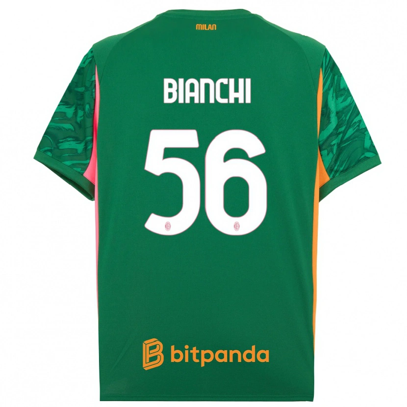 Danxen Kinder Alessandro Bianchi #56 Trikot Grün Orange Pink Torwarttrikot 2025/26