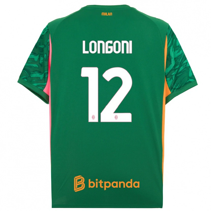Danxen Kinder Alessandro Longoni #12 Trikot Grün Orange Pink Torwarttrikot 2025/26