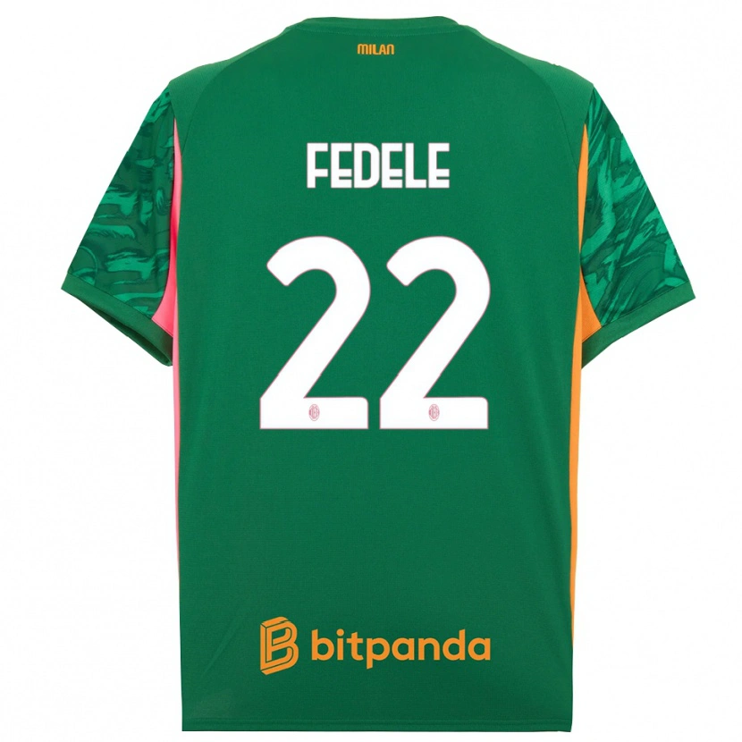 Danxen Kinder Noemi Fedele #22 Trikot Grün Orange Pink Torwarttrikot 2025/26