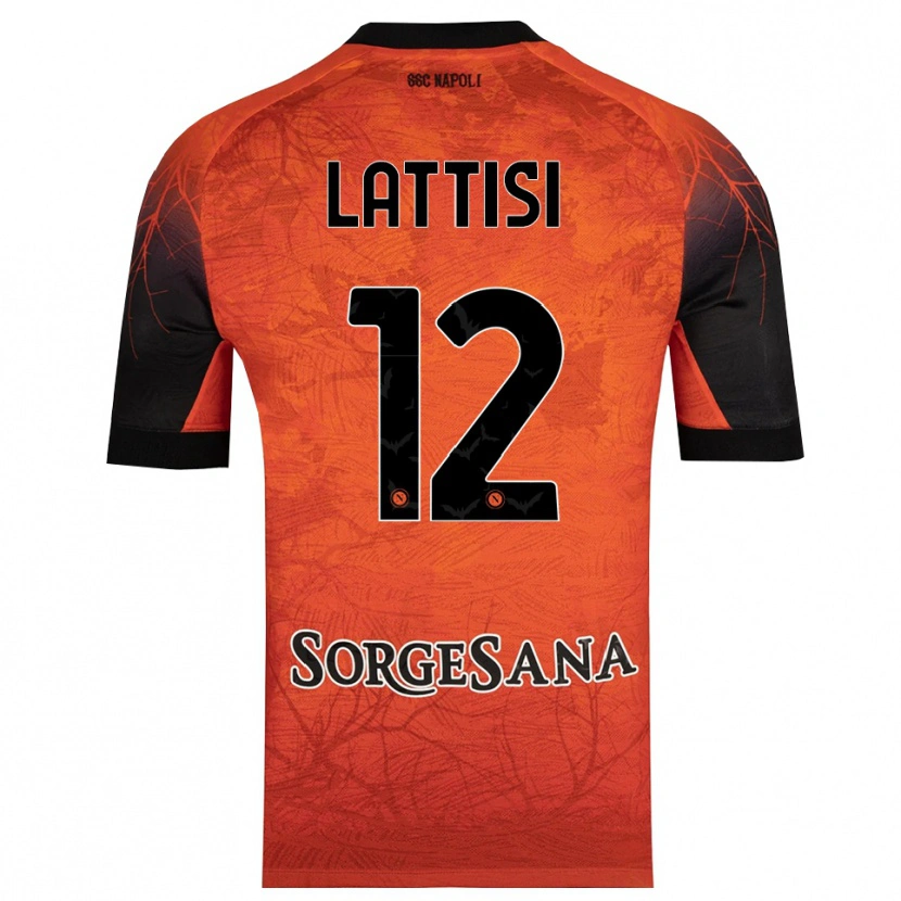 Danxen Kinder Francesco Lattisi #12 Trikot Orange Rot Schwarz Torwarttrikot 2025/26
