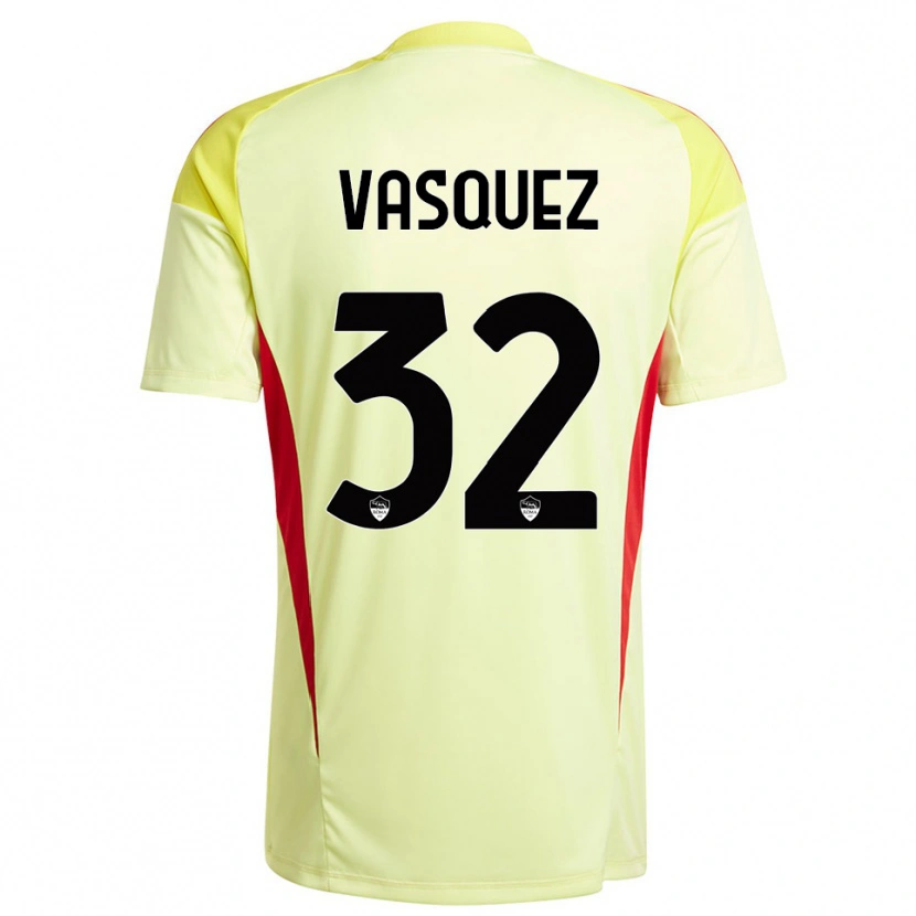 Danxen Kinder Devis Vásquez #32 Trikot Hellgelb Orange Torwarttrikot 2025/26