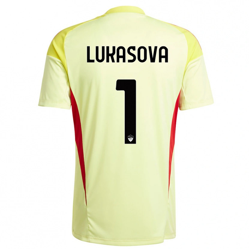 Danxen Kinder Olivie Lukášová #1 Trikot Hellgelb Orange Torwarttrikot 2025/26