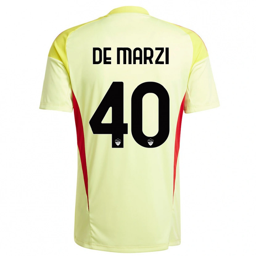 Danxen Kinder Giorgio De Marzi #40 Trikot Hellgelb Orange Torwarttrikot 2025/26