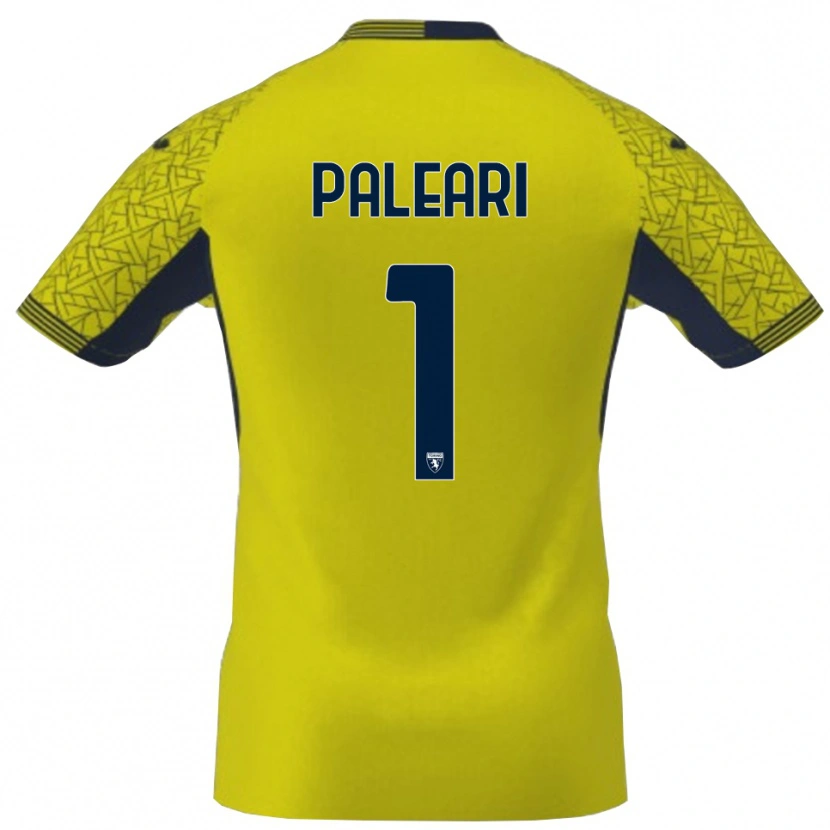 Danxen Kinder Alberto Paleari #1 Trikot Gelb Schwarz Torwarttrikot 2025/26