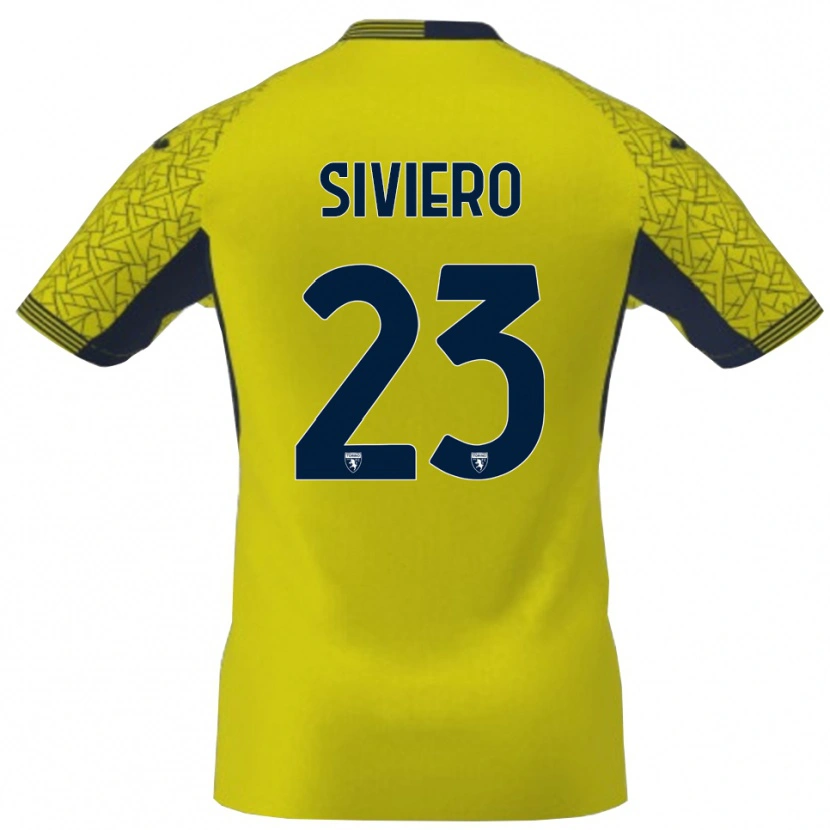 Danxen Kinder Lapo Siviero #23 Trikot Gelb Schwarz Torwarttrikot 2025/26