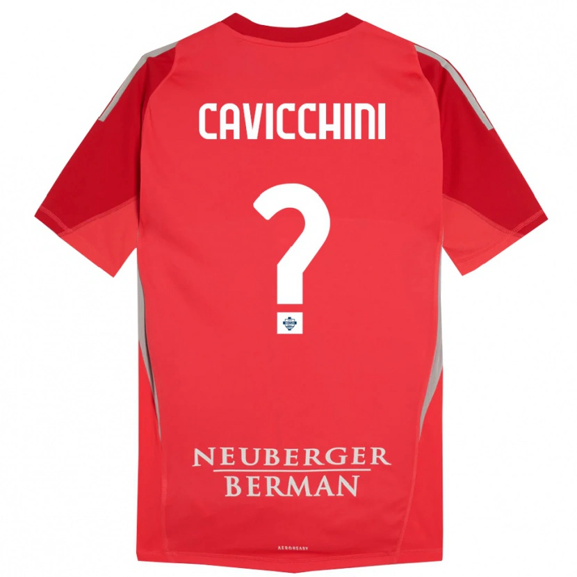 Danxen Kinder Leonardo Cavicchini #0 Trikot Rot Grau Torwarttrikot 2025/26