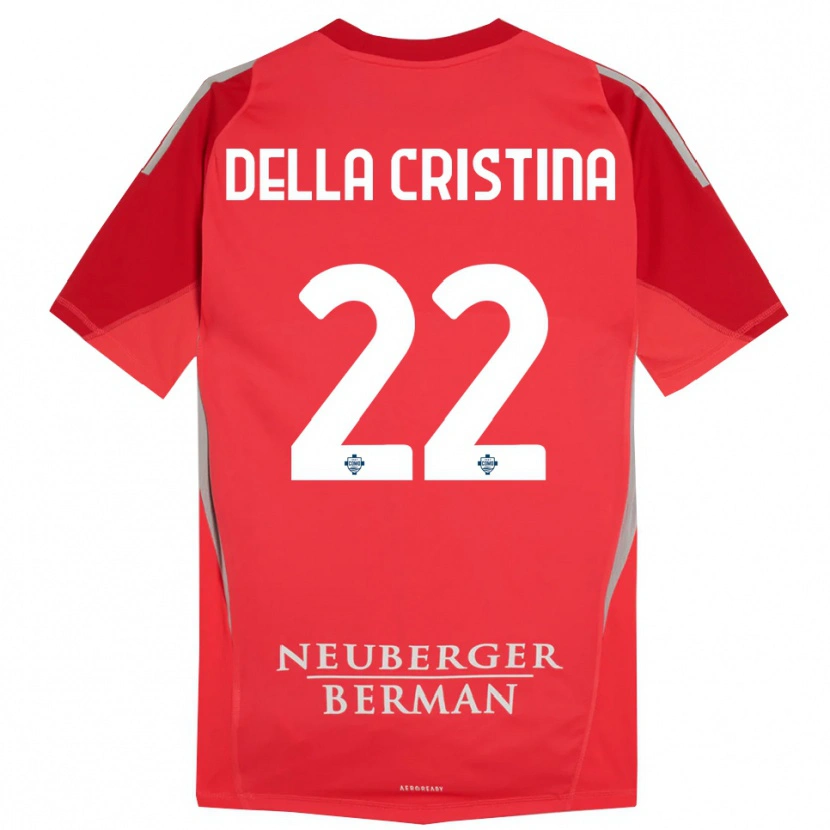 Danxen Kinder Stefano Della Cristina #22 Trikot Rot Grau Torwarttrikot 2025/26