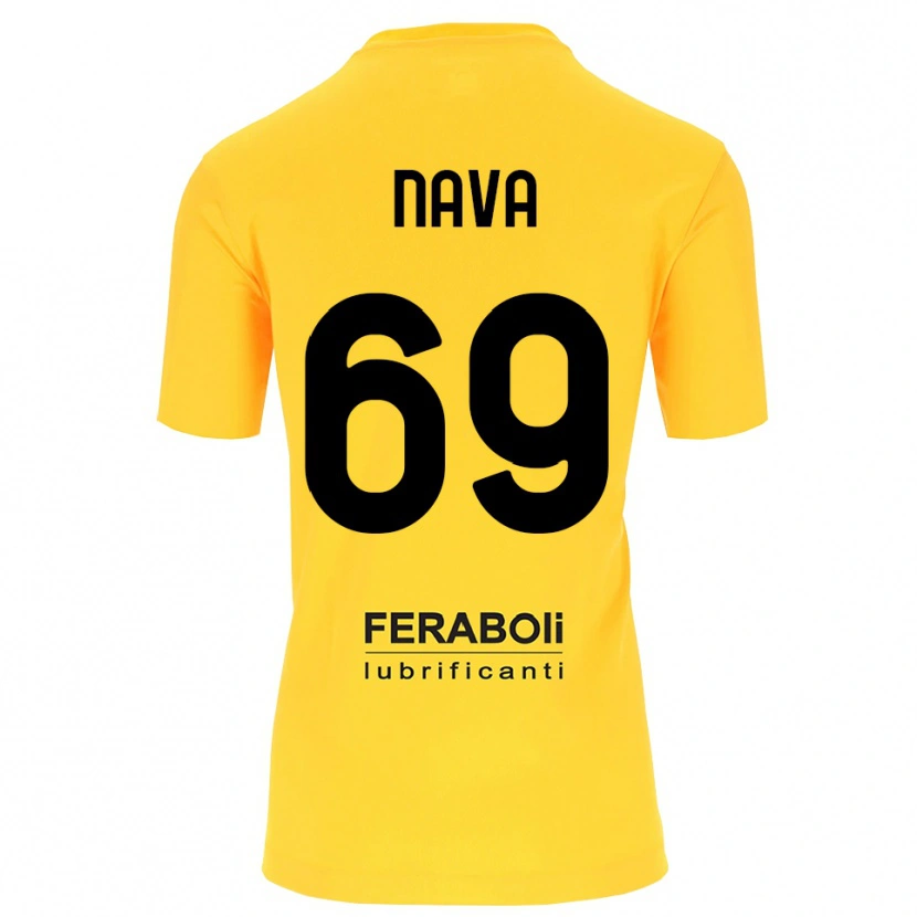 Danxen Kinder Lapo Nava #69 Trikot Gelb Schwarz Torwarttrikot 2025/26