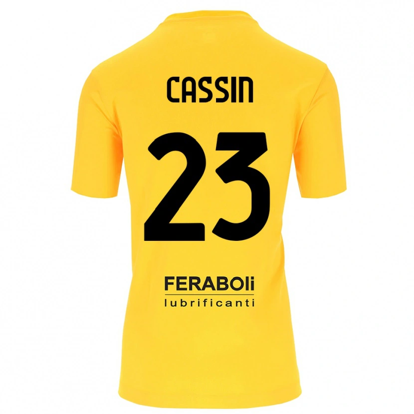 Danxen Kinder Marco Cassin #23 Trikot Gelb Schwarz Torwarttrikot 2025/26