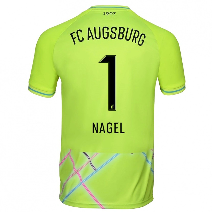 Danxen Kinder Timo Nagel #1 Trikot Grün Gelb Schwarz Torwarttrikot 2025/26