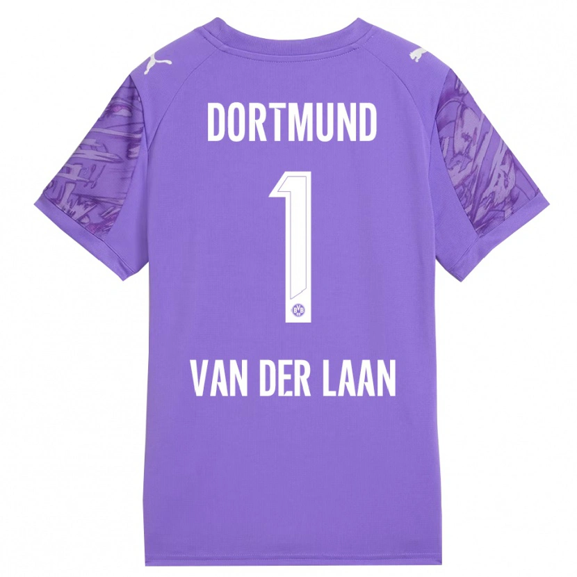 Danxen Kinder Laura Van Der Laan #1 Trikot Flieder Weiß Torwarttrikot 2025/26